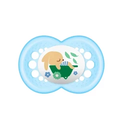 Chupeta Bico de Silicone Coleção Garden 6m+ Azul - MAM
