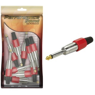 10x Plug P10 Mono Premium Profissional Série Chrome