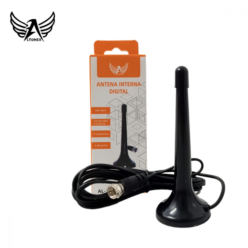 Mini Antena Conversor Digital Interna Hdtv Uhf 3M Exbom AN-Z25 Antena Digital 3M AN-Z25 / AL-3001