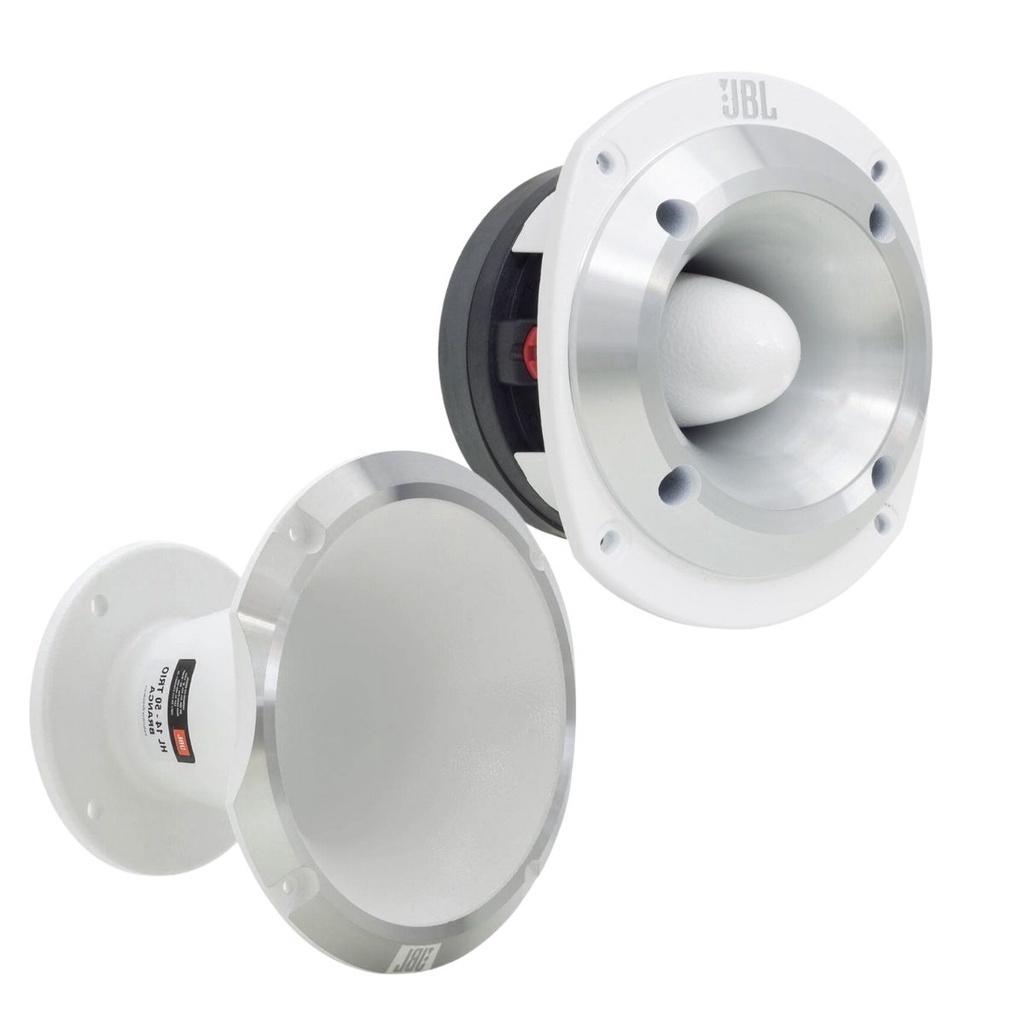 Kit Super Tweeter JBL ST400 Trio Branco 150 Watts + Corneta JBL HL14-50 Trio Branca em Oferta na Shopee