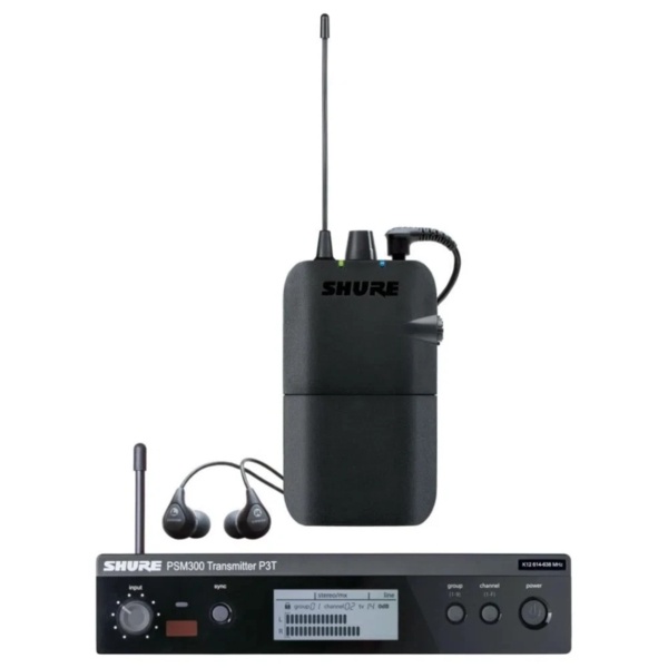 Sistema In Ear SHURE PSM 300 P3 TBR 112 GR C/ Fone SE 112