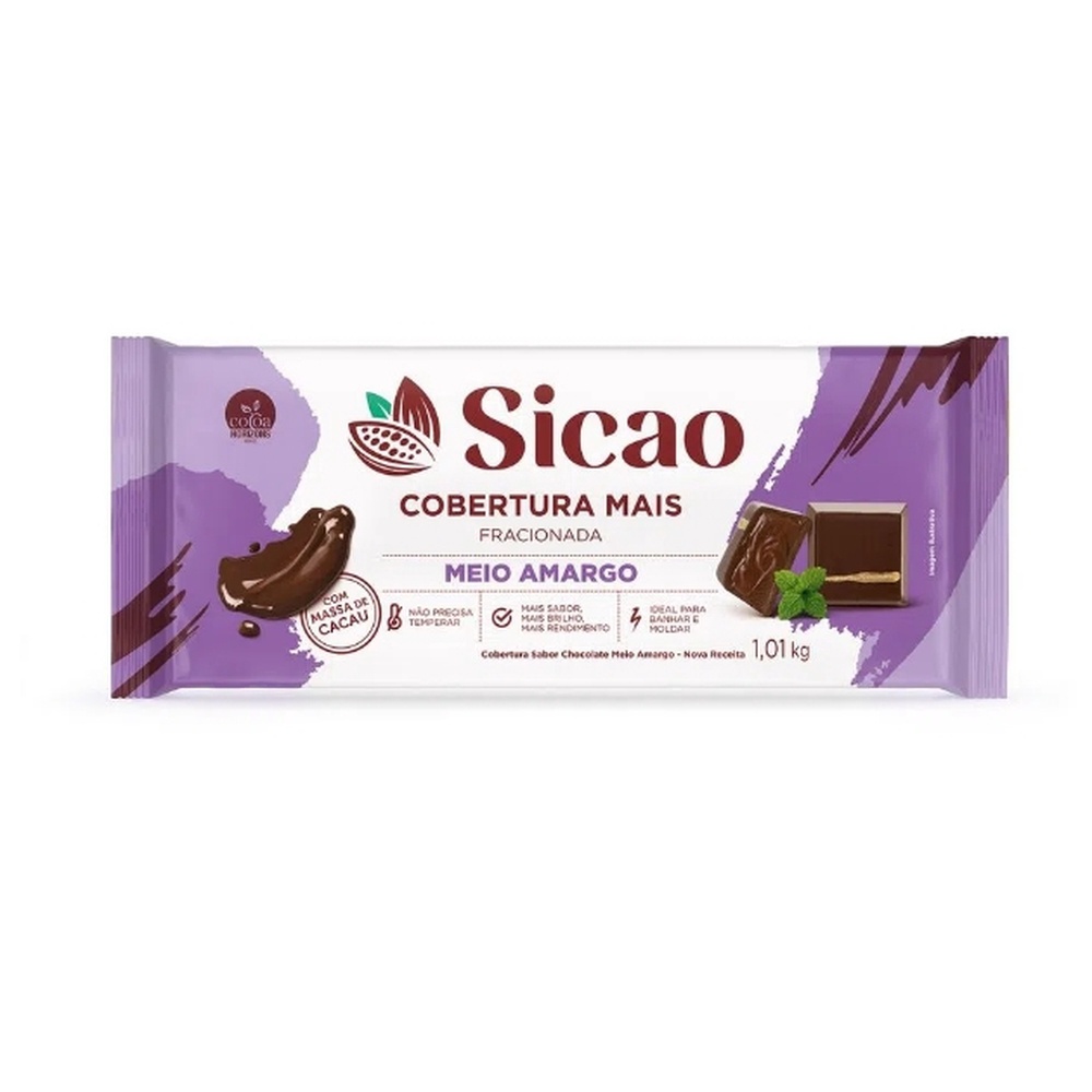 Barra de Chocolate Meio Amargo - Comprar com Melhor Preço em Lanches