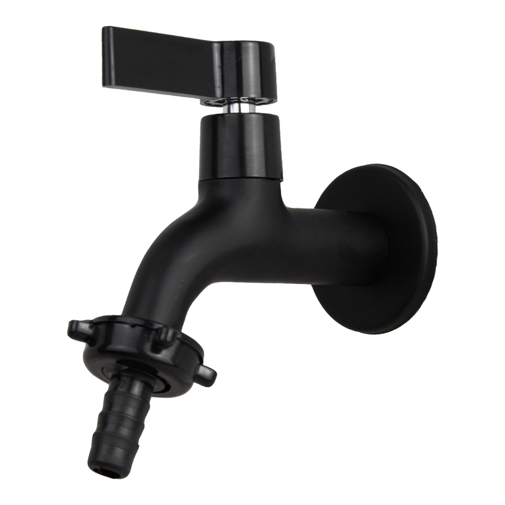 Torneira Tanque Jardim Bica de Lavanderia Preto Fosco Metal em Oferta na Shopee