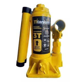 Macaco Hidráulico Tipo Garrafa 3 Ton Titanium em Oferta na Shopee