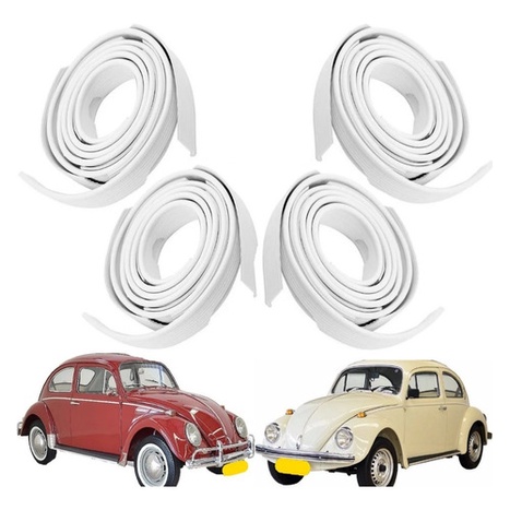 Galão Branco Debrum Paralama Dianteiro+ Traseiro Fusca 59/96 em Oferta na Shopee