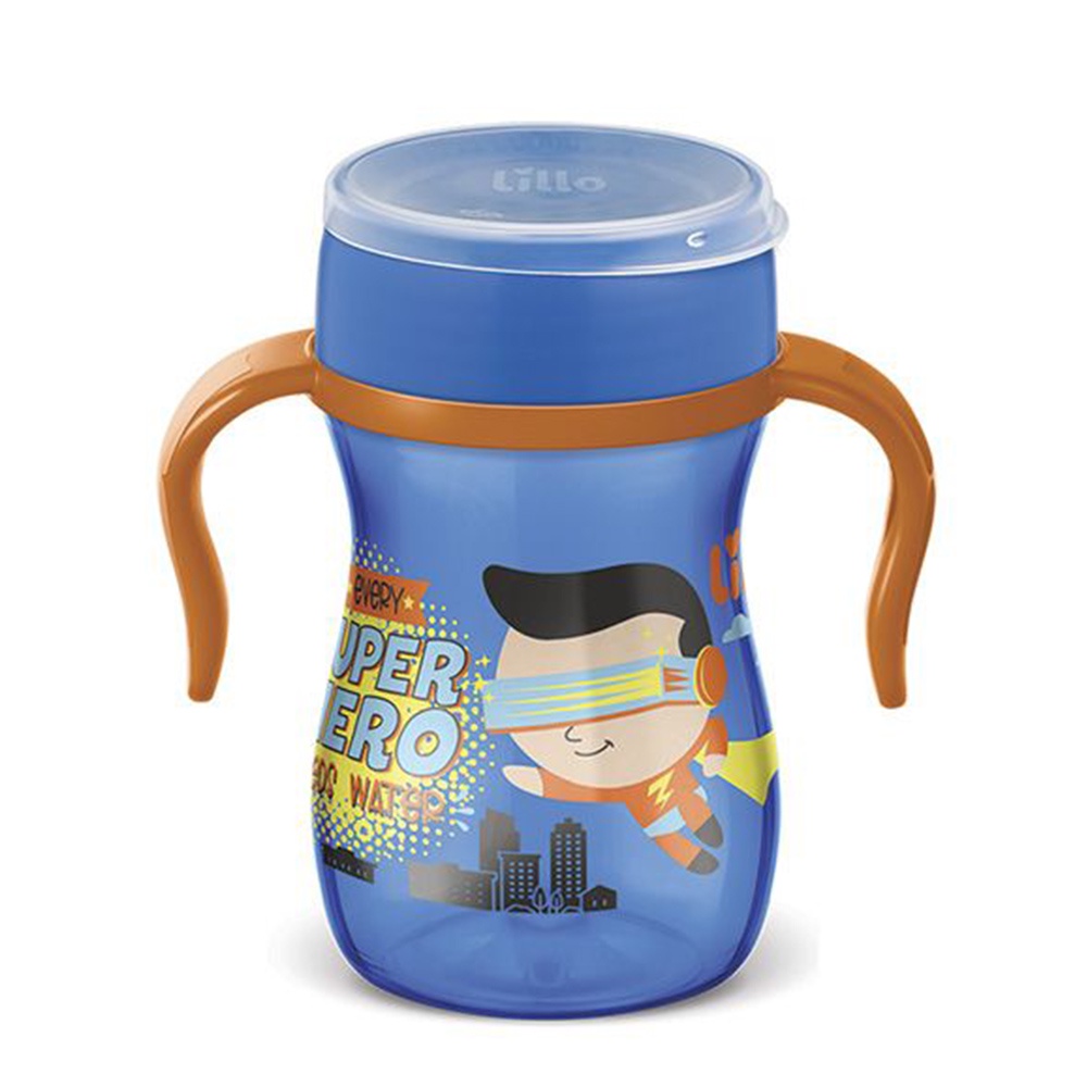 Copo Com Alça Evolution 240Ml Para Bebê Com Tampa BPA Free