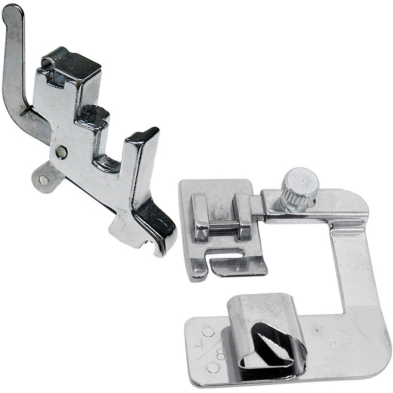 Calcador Sapata Bainha Barra 10mm + Adaptador Patchwork Domestica