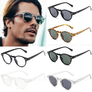 Óculos De Sol Clássicos Oval UV400 Unissex Transparente Pequeno Para Masculino E Mulheres