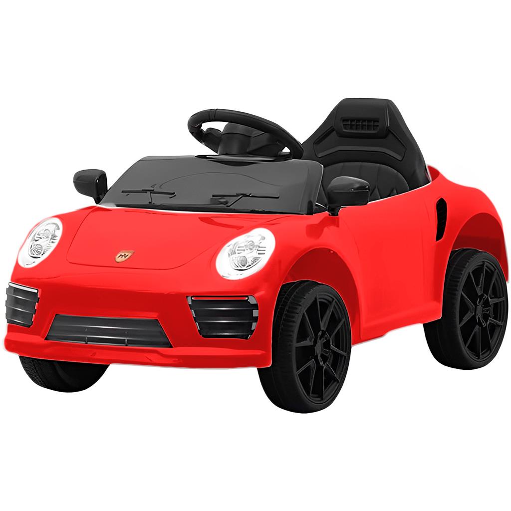Mini Carro Elétrico Infantil Porsche 12V Controle Remoto Vermelho Esportivo De Passeio - Bang Toys
