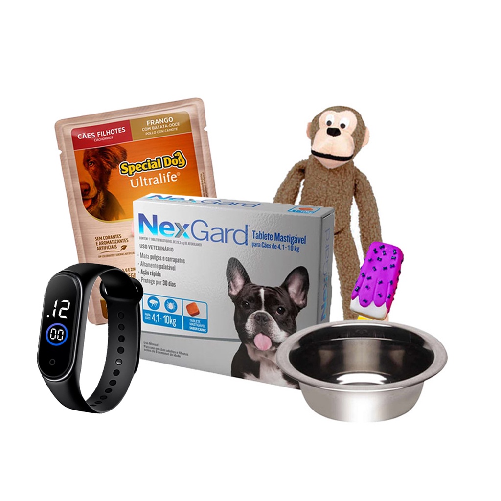 Nexgard Antipulgas Cães 4,1 A 10KG C/3 Comprimidos em Oferta na Shopee
