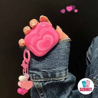 Com Lanyard Pink Heart Silicone Soft Shockproof Caixa De Fone De Ouvido Compatível AirPods 1 2 3 4 Pro inPods i12 em Oferta na Shopee