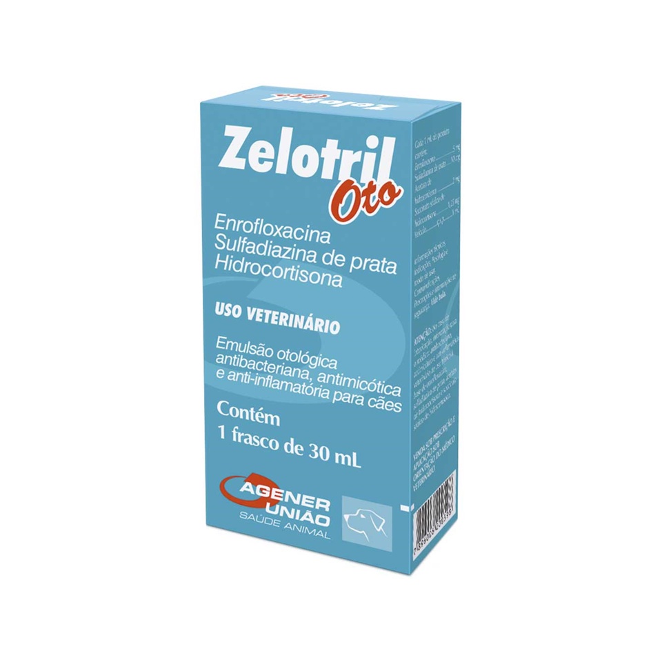 Zelotril Oto Para Cães Agener União 30ml
