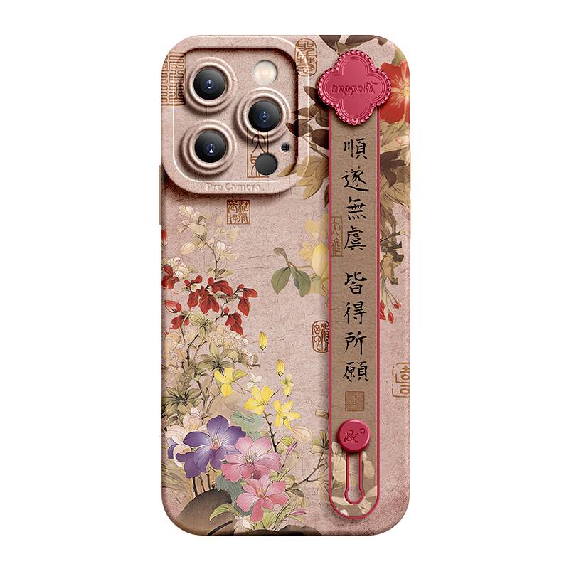 Chinese Style 14 Phone Case New 13 Stain-Resistant 14promax Protective Case 12 Men and Women Couple 11 LX6Y