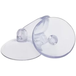 Jogo Ventosinha Incolor Transparente De Silicone Para Vidro Acrílico Várias Medidas
