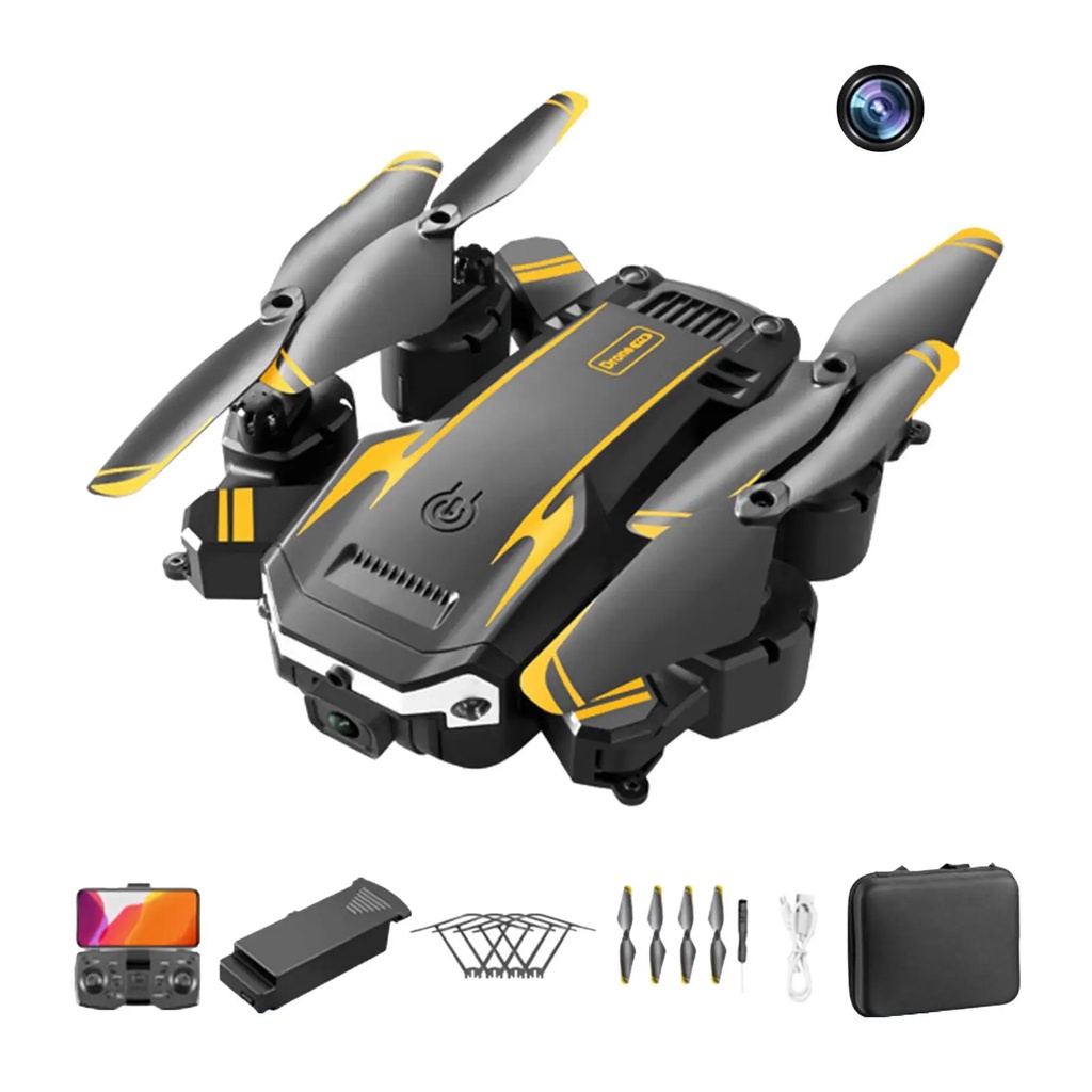 Drone G6 8K Profissional - 1 Bateria, Anti-Obs. Câmera, Vídeo/Foto, Wi-Fi, 360° + Bag