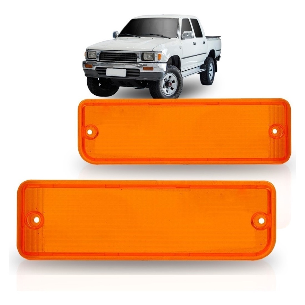 Lente Pisca Seta Parachoque Hilux 1992 À 2001 em Oferta na Shopee