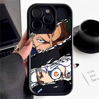 Personagens De Anime O-One Peça Zoro Capa Para iPhone 15 13 11 12 14 Pro Max SE 2020 7 8 14 15 Plus X XR XS 12 13 Mini De Silicone Macia