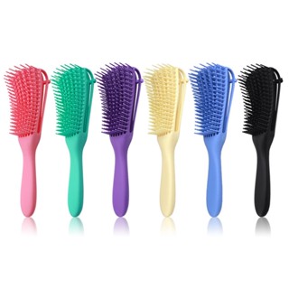 Pente de Cabelo Escova Polvo Multifuncional Cachos Fácil Desembaraço