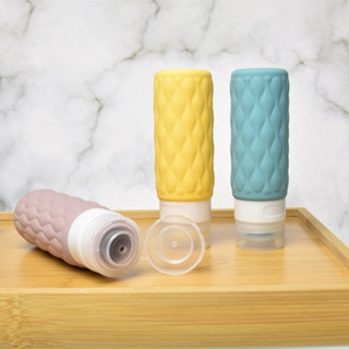 Frasco Vazio De Viagem Em Silicone Tipo Squeeze-De Loção Macia Cosméticos Shampoo Gel De Banho Portátil 100ml