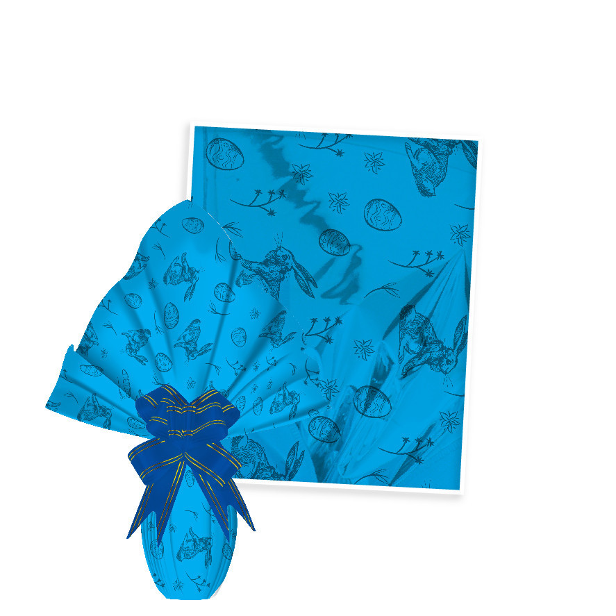 25 Sacos Express  PÁSCOA VINTAGE BLUE Ovo Páscoa 250g a 350g - 35X35 cm  Luckyfest em Oferta na Shopee