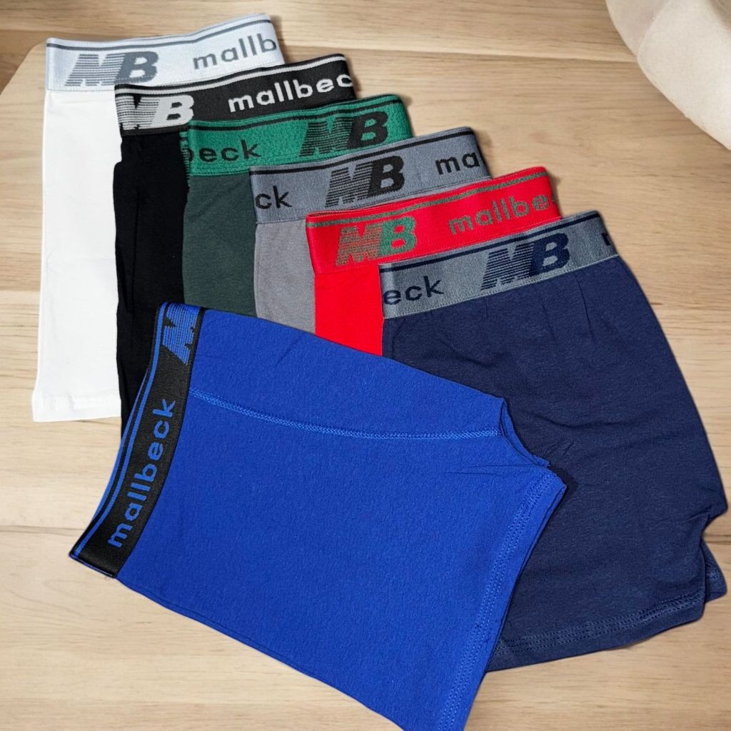 Kit 5 Cuecas Boxer de ALGODÃO Masculina Box Adulto Cueca Cotton