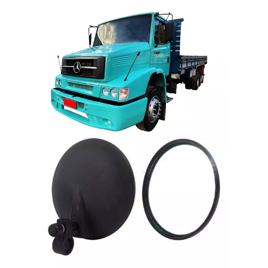 8 Espelhos Auxiliar Bionico C/ suporte Caminhão Ônibus 110mm