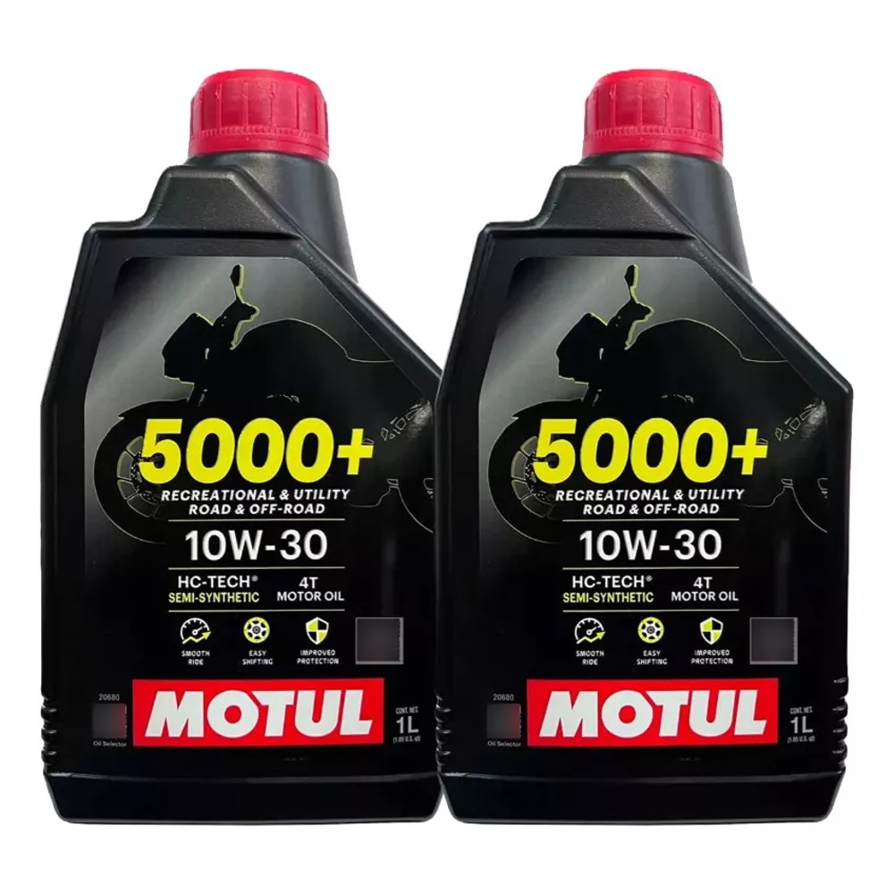KIT 2 OLEO MOTUL 5000+ 4T 10W30 SJ SEMI SINTETICO em Oferta na Shopee