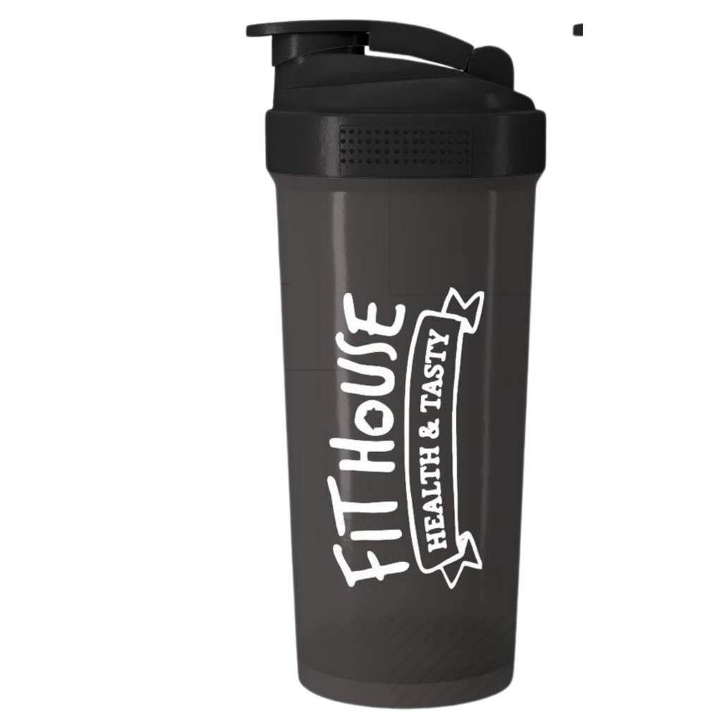 Coqueteleira Fit House 600ml Estampada - Preta - Home & Living