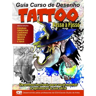 Livro: Guia Curso de Desenho - Tattoo passo a passo Autor: On Line Editora (Novo, Lacrado)