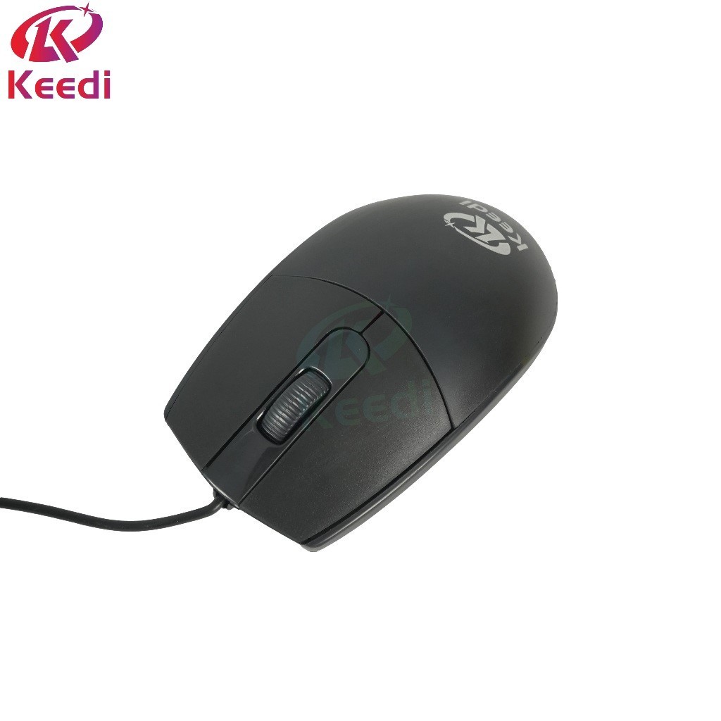 Mouse Óptico com Fio Ergonômico Keedi MOU900 1200dpi em Oferta na Shopee