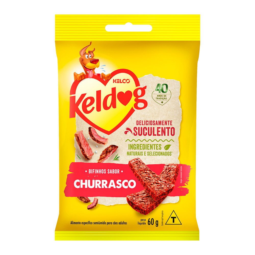 Bifinho Keldog Para Cães Sabor Churrasco 60g - Pets