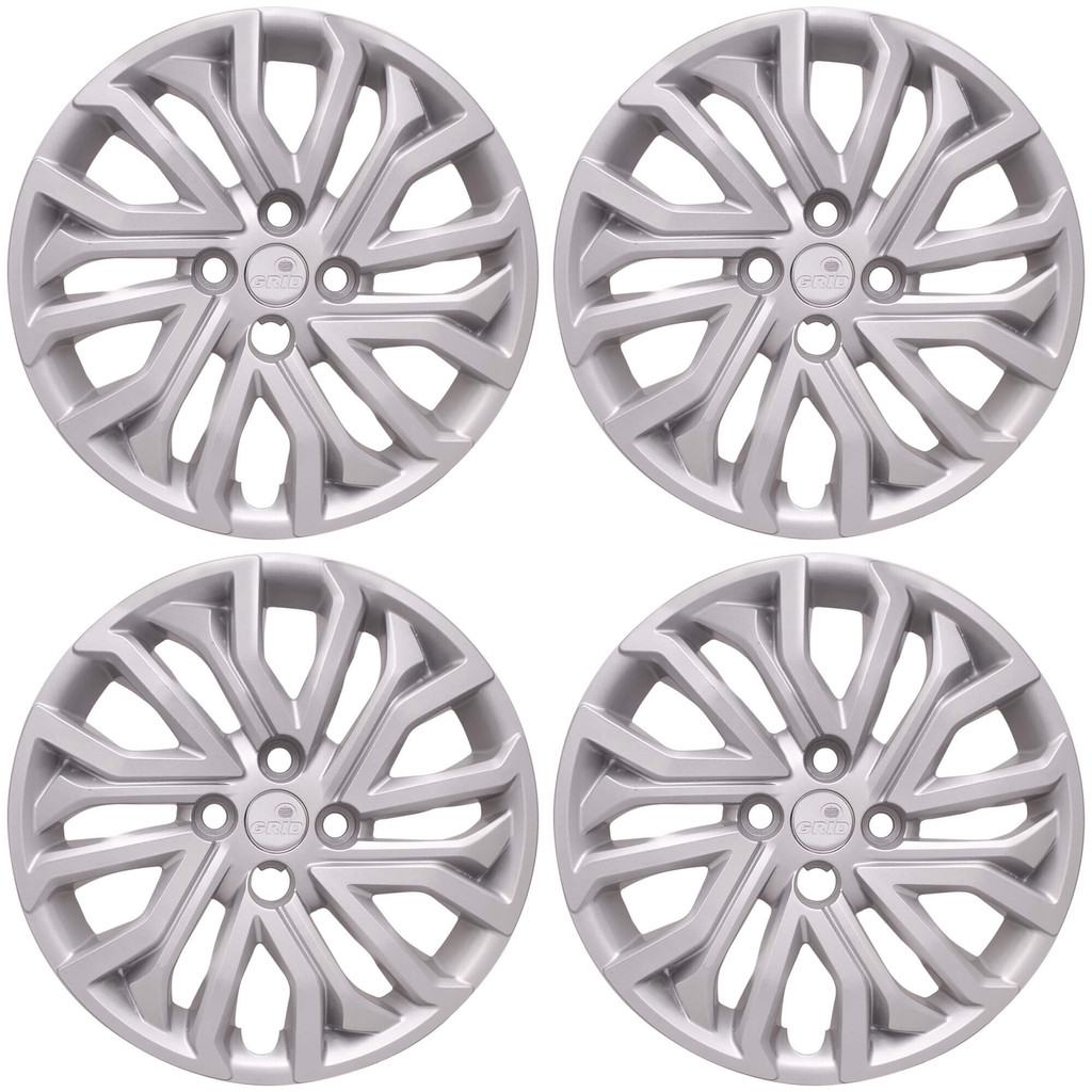 Calota Aro 14" na cor Prata Mod Argo/Cronos 2022 (Jogo c/ 4 Calotas) Grid - 295CB-PTA-E