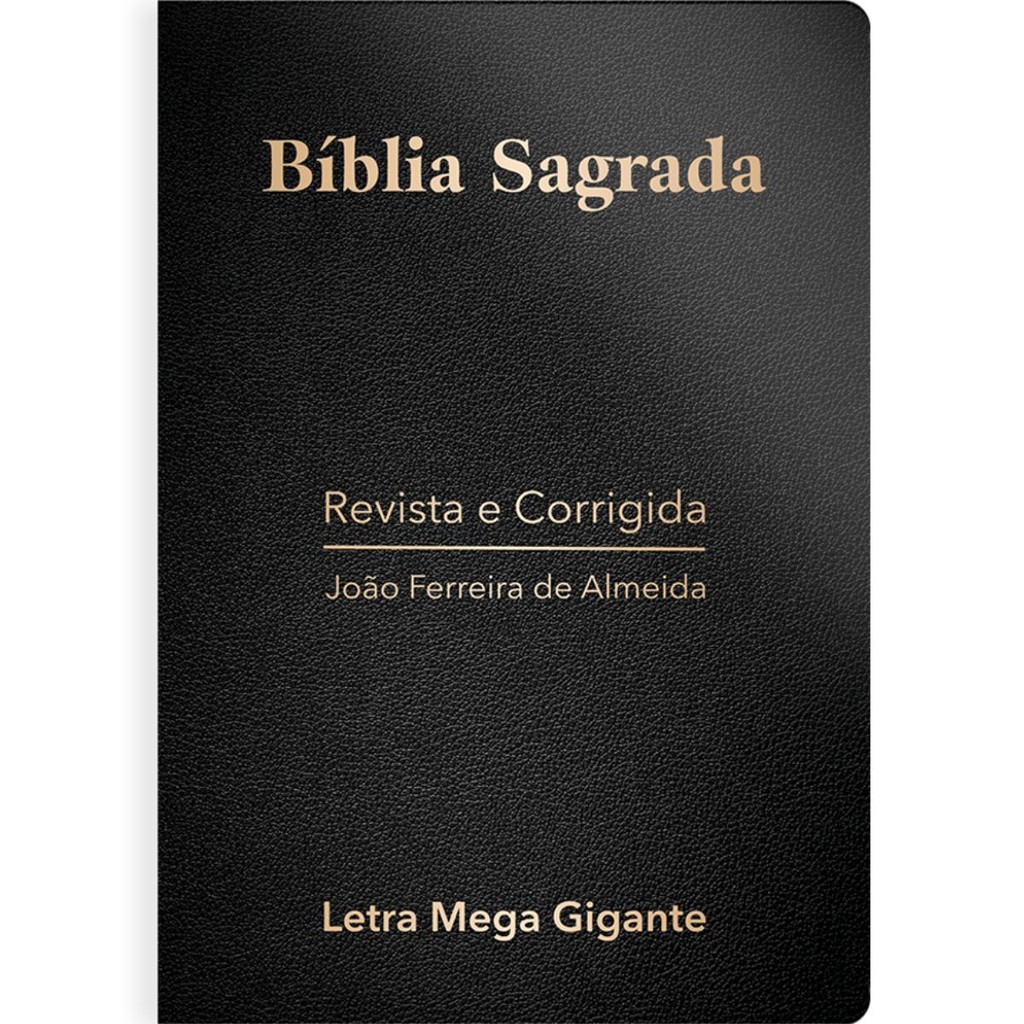 Bíblia Sagrada | ARC | Letra Mega Gigante | Capa Luxo Preta em Oferta na Shopee