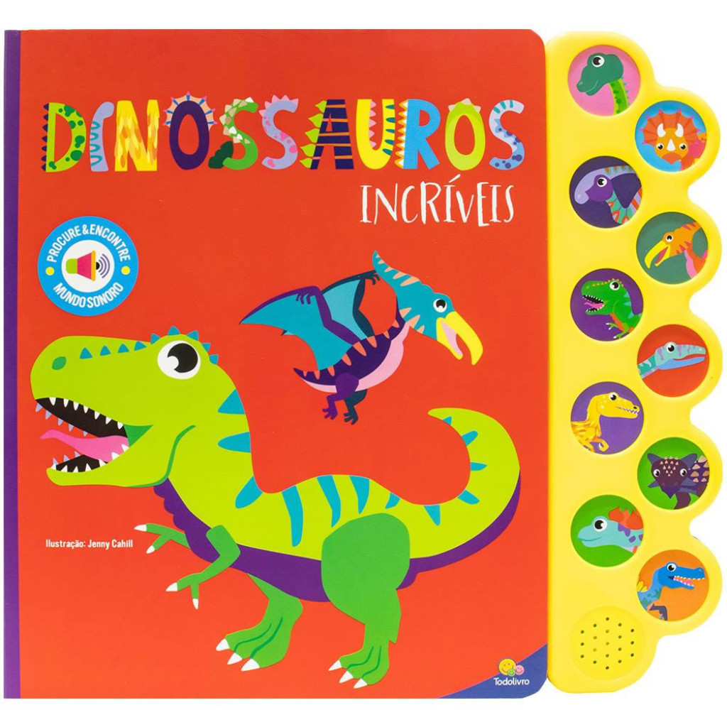 MUNDO SONORO   PROCURE & ENCONTRE DINOSSAUROS em Oferta na Shopee