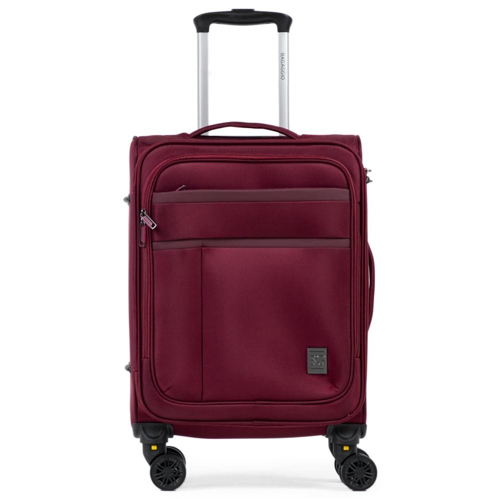 Mala Pequena Poliéster 4 Rodas Lyon Vinho em Oferta na Shopee