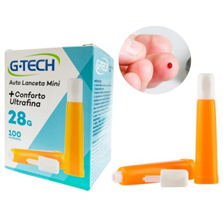 Auto lanceta mini ultrafina 28G Confort G-Tech 100 unidades