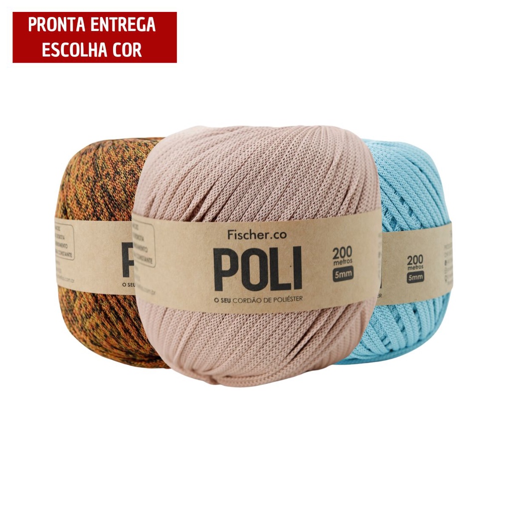 Fio Náutico Poliéster Poli Plus Fischer 5mm 200 Metros / 400g em Oferta na Shopee