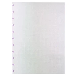 Bloco refil grande quadriculado linha branca 90g com 50 folhas CIRG4013 Caderno Inteligente