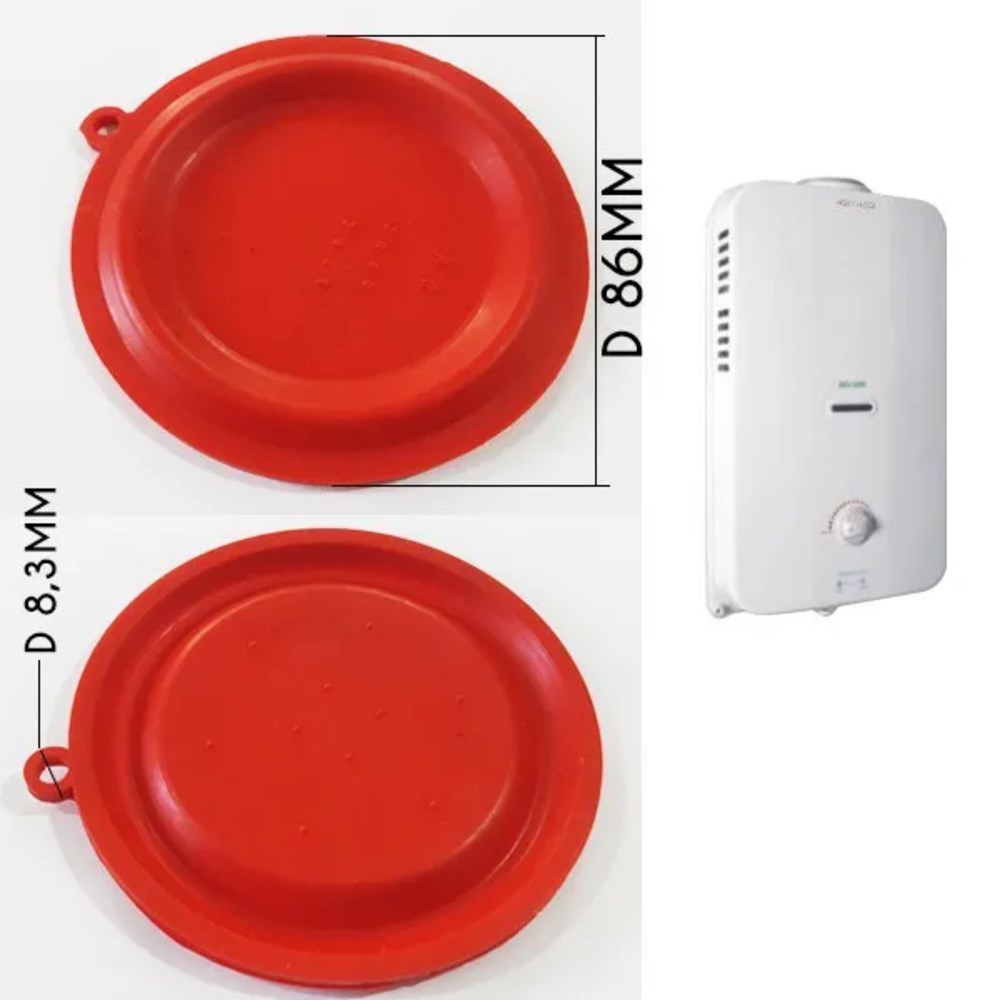 Diafragma Membrana Aquecedor Komeco 18lt Ko 12000 Vailante D86 mm - MR7041