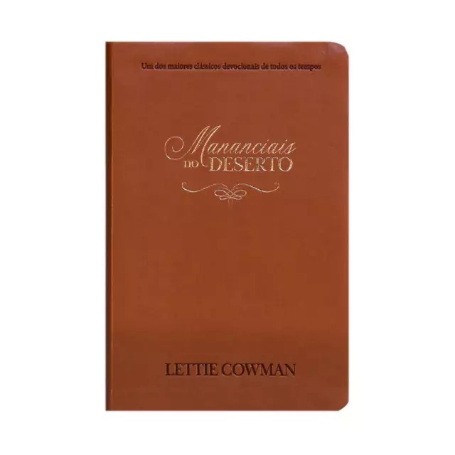 Mananciais no Deserto | Capa Couro | Lettie Cowman em Oferta na Shopee