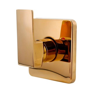 Misturador Monocomando para Chuveiro quadrado Dourado Oiapoque Pingoo