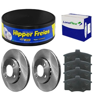 Kit Pastilha Disco Freio Monza 85 A 97 Dianteiro Ventilado em Oferta na Shopee