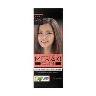 Kit Tintura Meráki Color Louro Escuro Dourado 6.3 125gr
