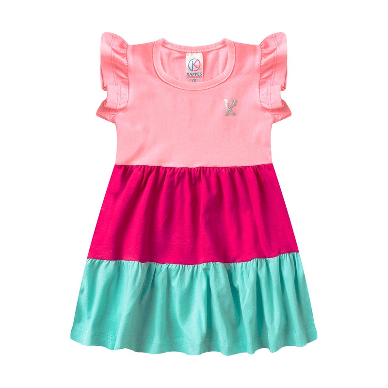 Vestido Infantil Menina Três Maria Rodado Moda Princesa Verão