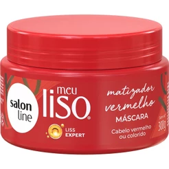 Máscara Meu Liso Matizador Vermelho Salon Line 300g