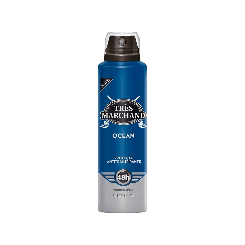 Desodorante Aerossol Três Marchand Ocean 150ml