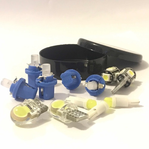 Kit Lâmpadas Led Painel E Mid Ice Blue Vectra 1997 A 2005
