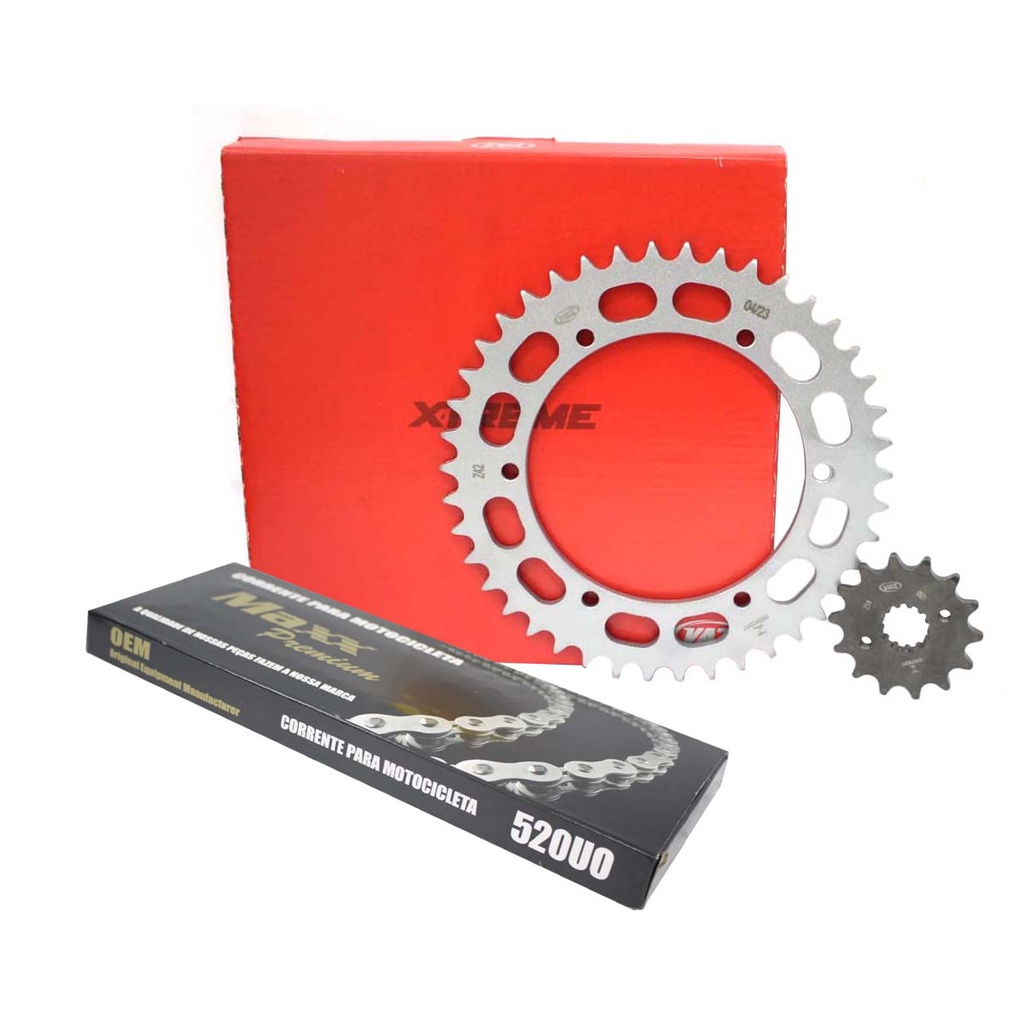 Kit Relação C/ Retentor D Tracker 250 Klx 250 Vaz + Maxx