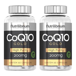 Kit 2x Coq10 Coenzima Q10 200mg Gold 60 Cápsulas Nutrilibrium