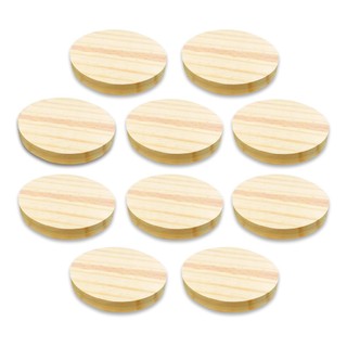 10 Bolachas Disco Madeira Pinus 11 cm Diâmetro Artesanato Queijo Frios artesanato mesa posta sousplat